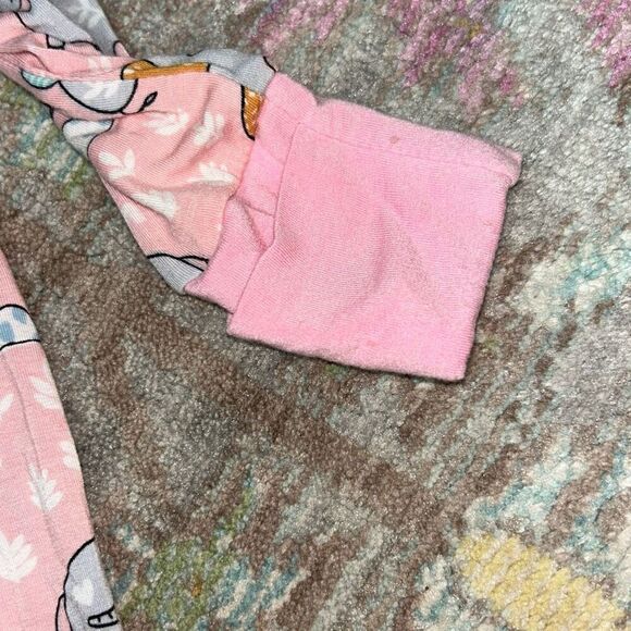 Little sleepies pink elephant zippy sz 3/6 - Picture 5 of 5